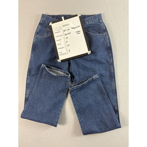 Wrangler Mens Jeans 33x32 Blue Dark Wash Five Star U Shape Regular Fit 96501DS - Picture 12 of 12